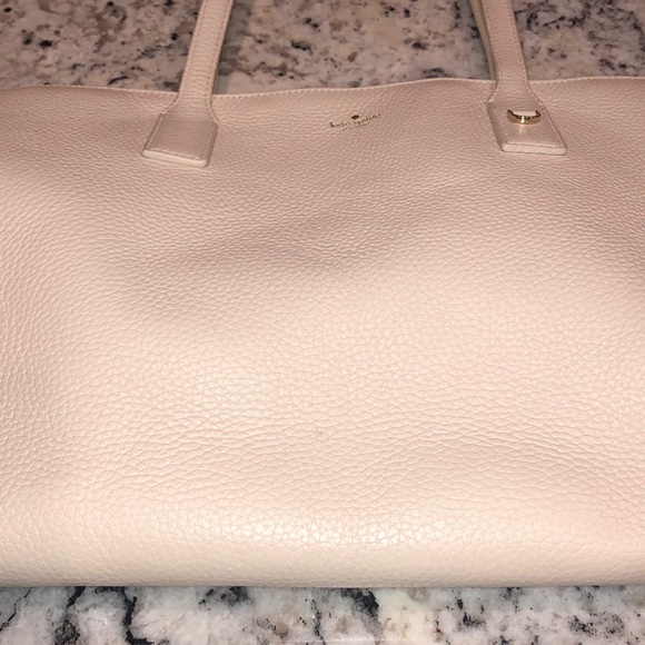 Kate Spade cream color pebble leather tote - Picture 5 of 10